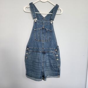 Old Navy Denim Shorts Overalls Size Small